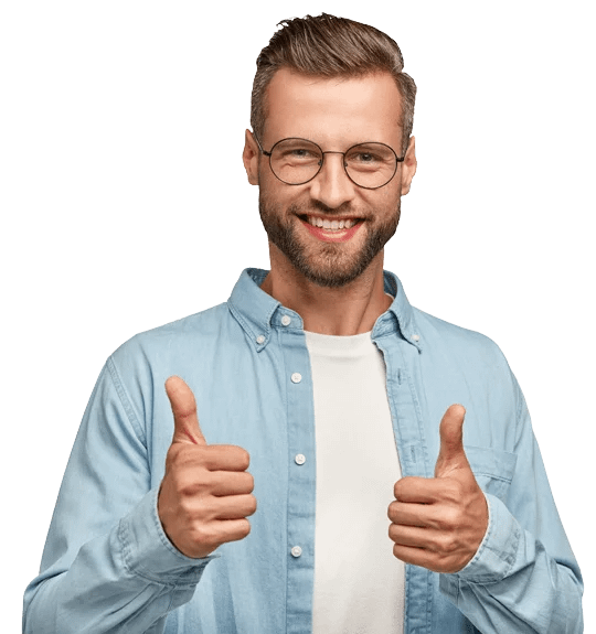 handsome young caucasion man take seervices from a digital marketing agency in UAE does okay